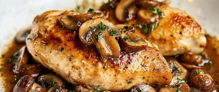 Baked Chicken and Mushrooms