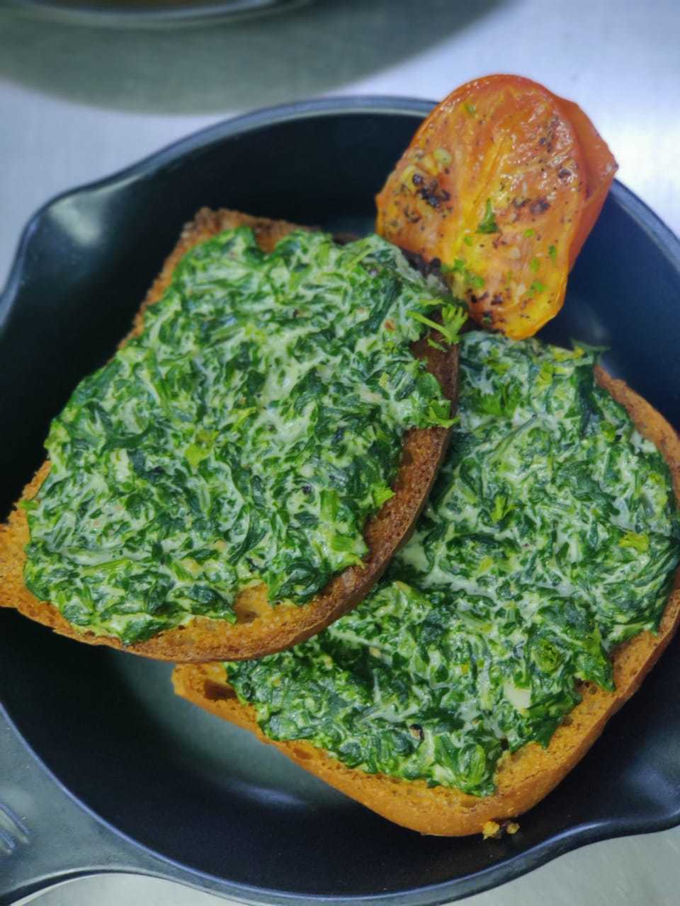 Spinach on Toast