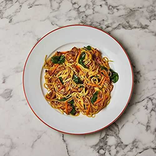 Chicken Noodles with Hoisin Sauce