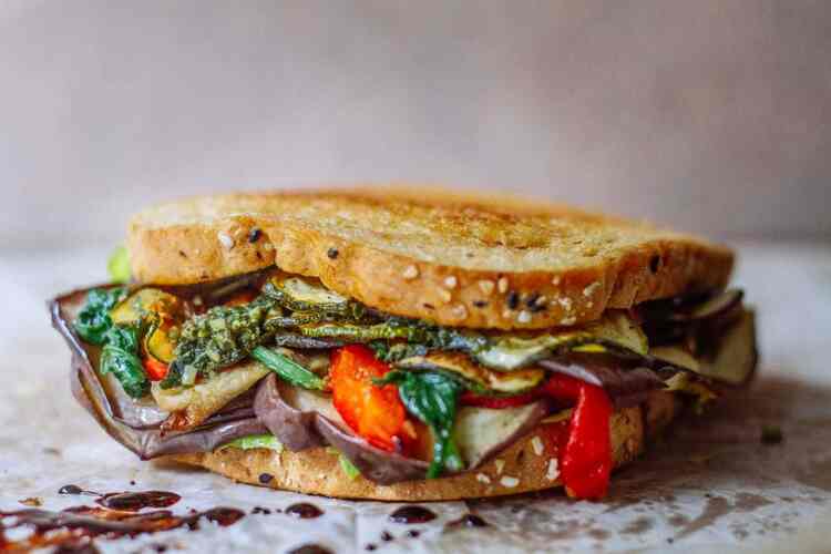 Grilled Vegetable Sandwich