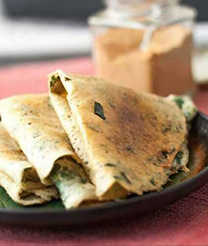 Murungai Keerai Adai (Drumstick Leaves Adai)