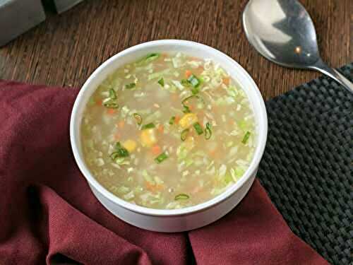 Sweet Corn Vegetable Soup