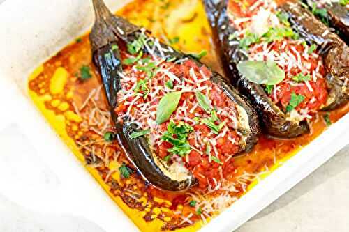 Oven Baked Meat Stuffed Brinjals