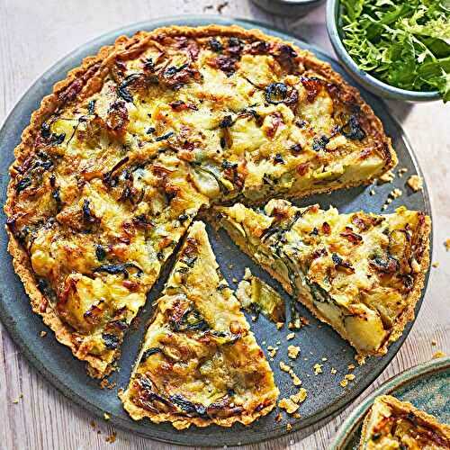 Mushroom and Spring Onion Pie
