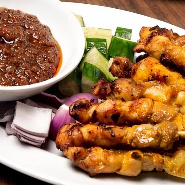 Malaysian Chicken Satay Skewers