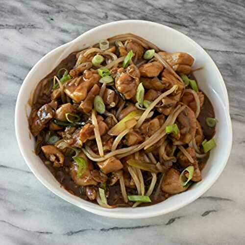 Fried Chicken with Bean Shoots
