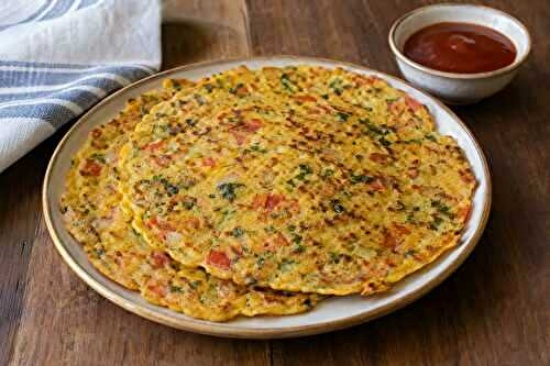 Besan Chilla (Chick Pea Pancakes)