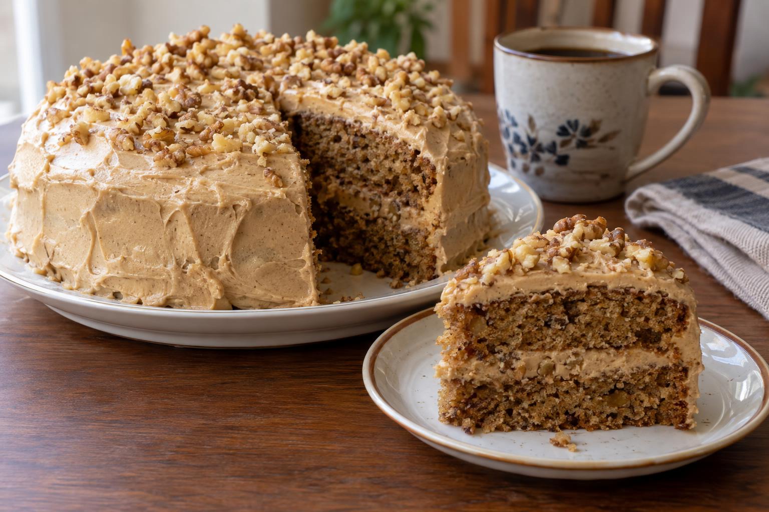 Coffee Walnut Cake