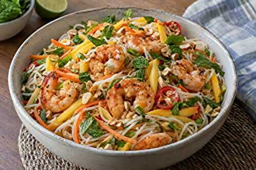 Grilled Shrimp and Rice Noodle Salad