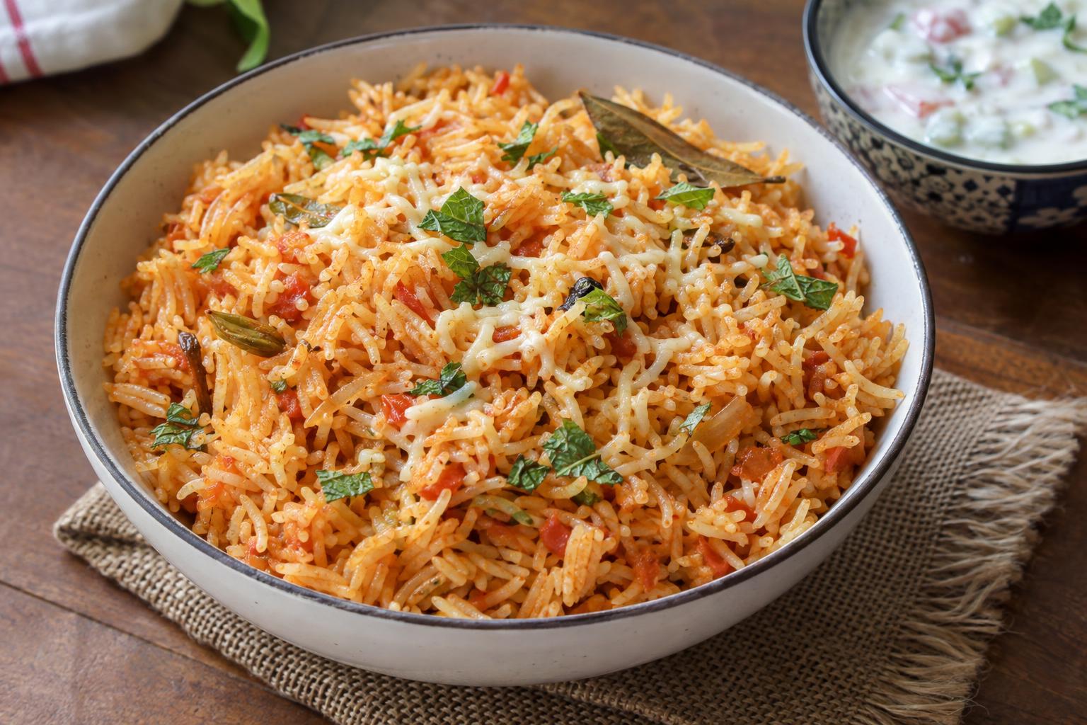 Tomato Cheese Pulao