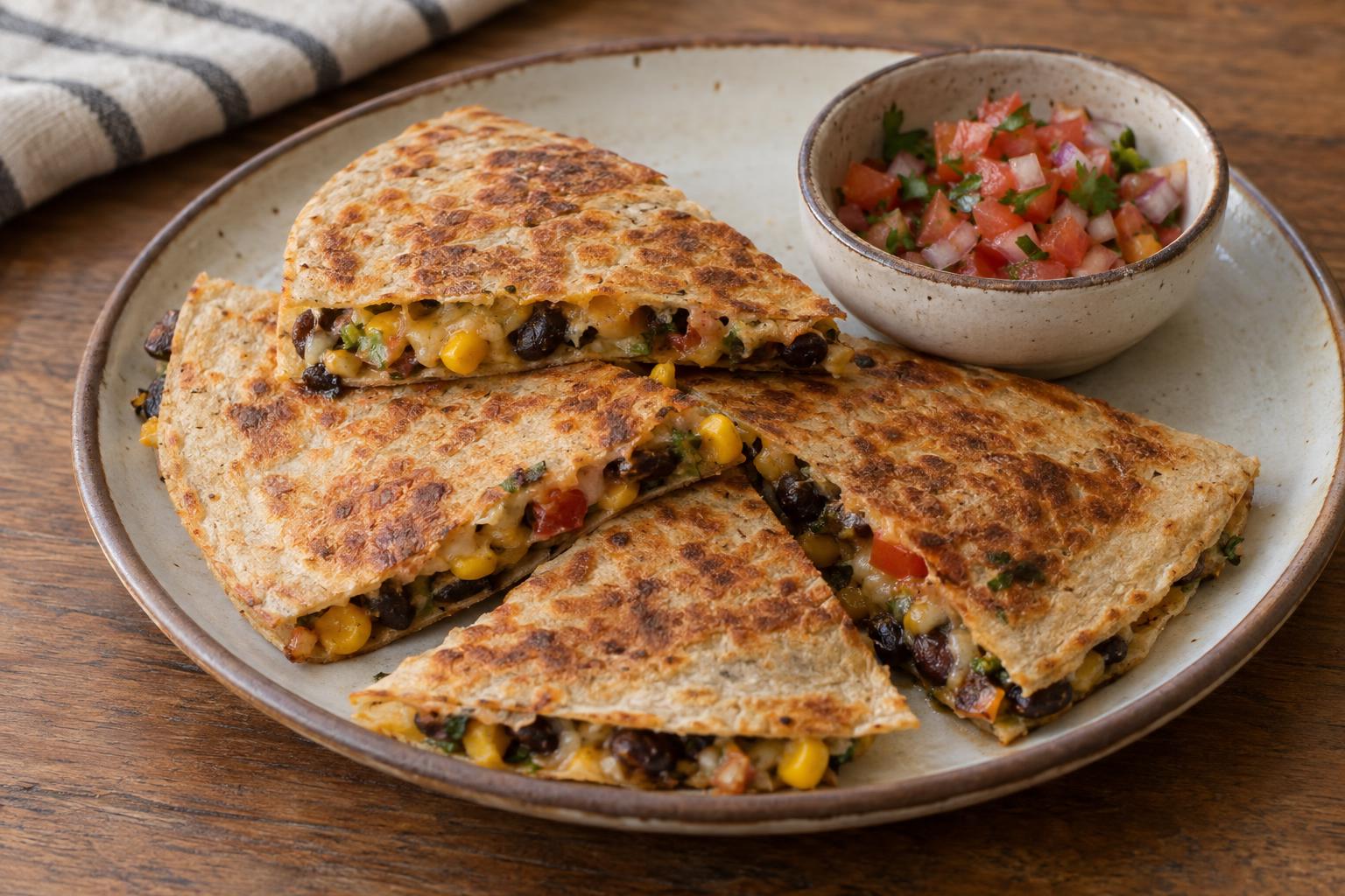 Black Bean Quesadillas