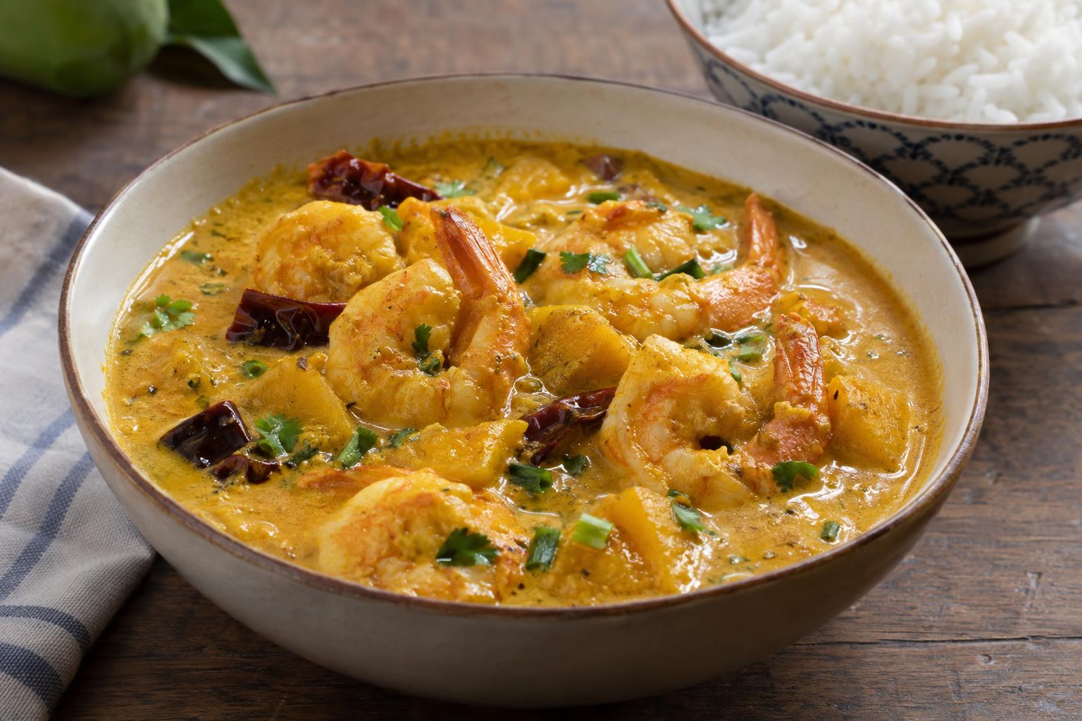 Goan Prawn Curry with Mangoes