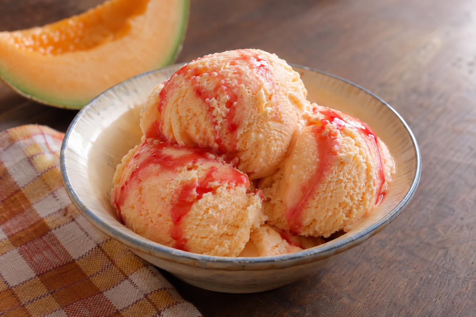 Musk Melon Ice Cream