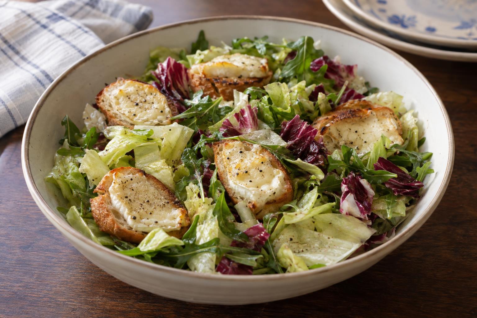 Warm Goat Cheese Salad