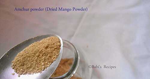 Amchur Powder / Dried Mango Powder | How to make mango powder at Home | DIY