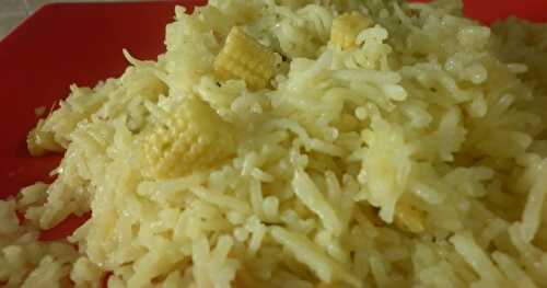 Baby corn pulao