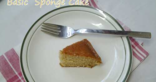 Basic Sponge  Cake- Eggless & Butterless