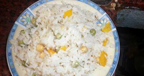 Capsicum& peas rice