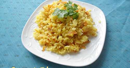 Carrot  Rice  |  Easy  LunchBox Ideas | Left Over Rice Recipe
