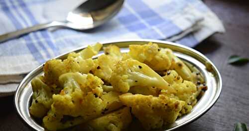 Cauliflower pepper stir fry | Easy side dish for rice/roti