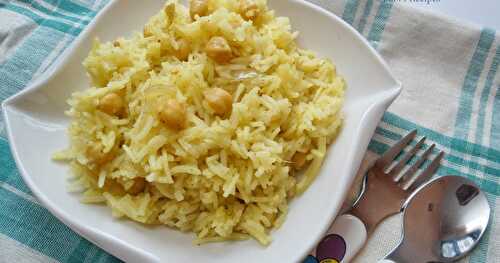 Chickpeas /Channa Pulao | Easy Lunch Box
