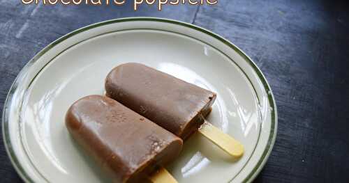 Choc Popsicle | Chocolate popsicle | Summer Recipe