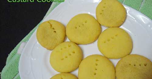 Custard  Cookies  -Eggless |  Kids special