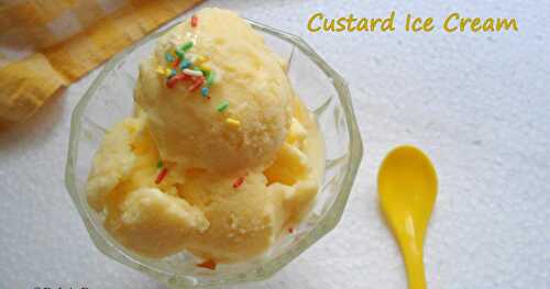 Custard Ice Cream Recipe ( Without Ice cream maker) | Summer Special