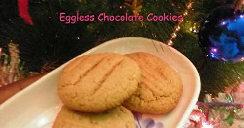 Eggless Chocolate Cookies  | Christmas Recipe