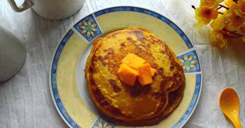 Eggless Mango Pancakes | Easy Pancake | Breakfast Ideas | Step by Step