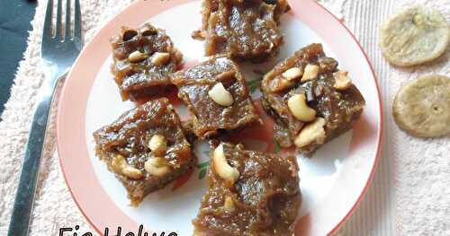 Fig/Anjeer  and Dates Halwa  |  Healthy Sweets