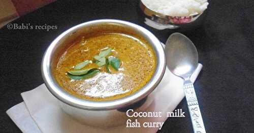 Fish Curry with Coconut milk  |  Fish Curry Recipe