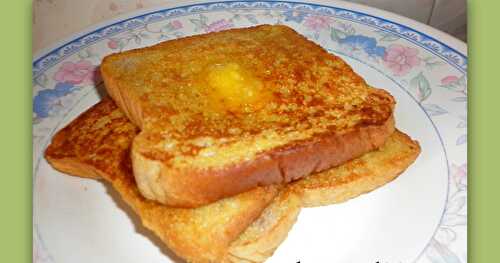 French Bread Toast(eggless)