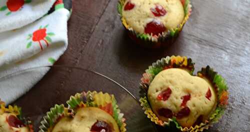 Glazed cherry muffins | how to make muffins