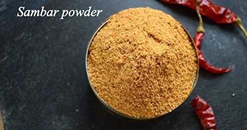 Homemade Sambar Powder | how to make sambar powder
