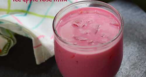 Ice apple Rose milk | Nungu rose milk