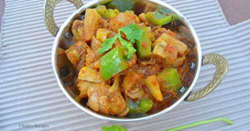 Kadai Mushroom | Mushroom Recipe | Side dish for Roti / Naan
