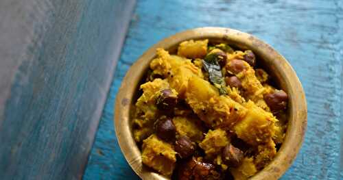 Kootu Curry | Black Channa & Vegetables Cooked in Coconut Masala | Onam Sadya Recipe
