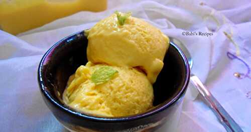 Mango Ice cream | No churn method |  Without Ice Cream maker