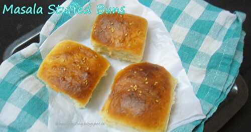 Masala Stuffed Buns | Step by Step pictures
