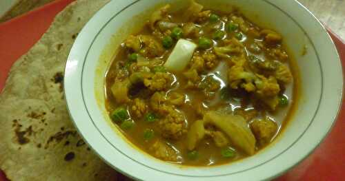 Matar Gobi Masala | Side Dish for Chappathi