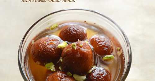 Milk Powder Gulab Jamun | Festive Sweet Recipe | Video Recipe 