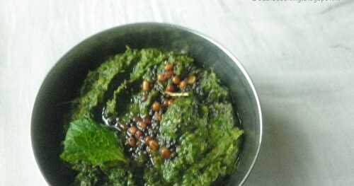 Mint-Coriander Chutney-version 2