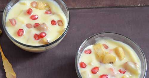 Mixed Fruit Custard | Easy Dessert Recipe