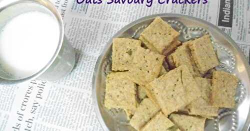 Oats  Savory   Crackers |  Oats Recipes