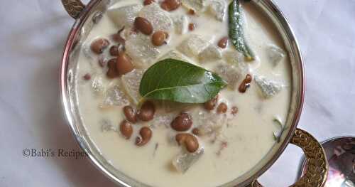 Olan - Ash Gourd & cow peas in coconut milk | Onam Sadya Recipe