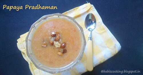 Papaya Pradhaman  | Payasam Recipe