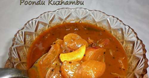 Poondu/Garlic  Kuzhambu- Onion garlic gravy | Easy gravy for rice