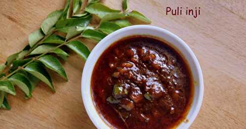 Puli Inji Recipe |  Onam Sadya Recipe ( video recipe)
