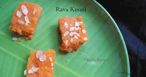 Rava Kesari |  Easy Indian  Sweet